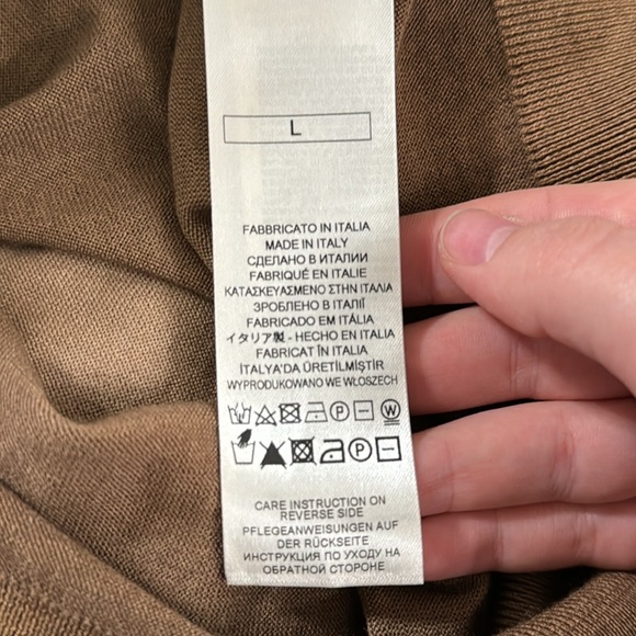 Falconeri ultralight cashmere ombre Sweater in beige brown dégradé size L - Picture 10 of 12